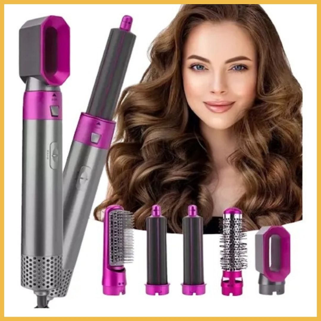 GlowTime™ - Cepillo Secador 5 En 1 Profesional