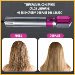 GlowTime™ - Cepillo Secador 5 En 1 Profesional